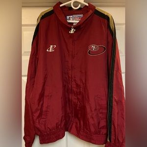 **SOLD** VTG NFL San Francisco 49ers Logo Athletic Pro Line Full Zip Jacket